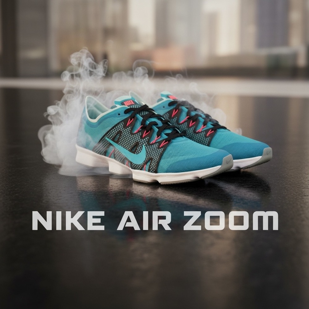Nike Air Zoom Fit Agility Blue Lagoon  806472-400 Womens 8.5 Training
